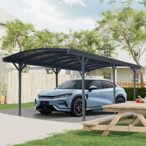 10x19x7 Metal Outdoor Arch Carport For Driveway Car, Truck